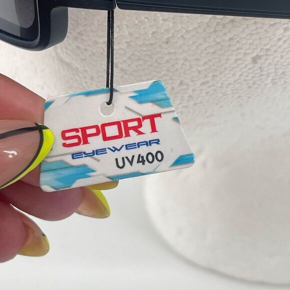 Sport Eyewear Black Oversized Goggle Sunglasses UV400 Unisex NWT - Picture 8 of 16